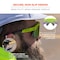 Ergodyne AEGIR-MI, Safety Glasses, Purple Mirror Lens, Lime Frame, Half-Frame AEGIR-MI - alternate 2